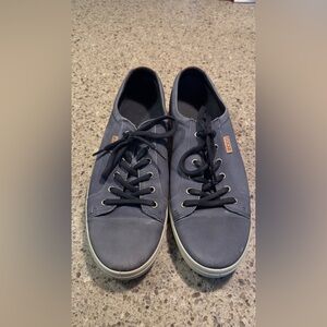 ECCO Men's Blue Suede Leather Sneakers EU 45 US 11-11.5 Casual Shoes